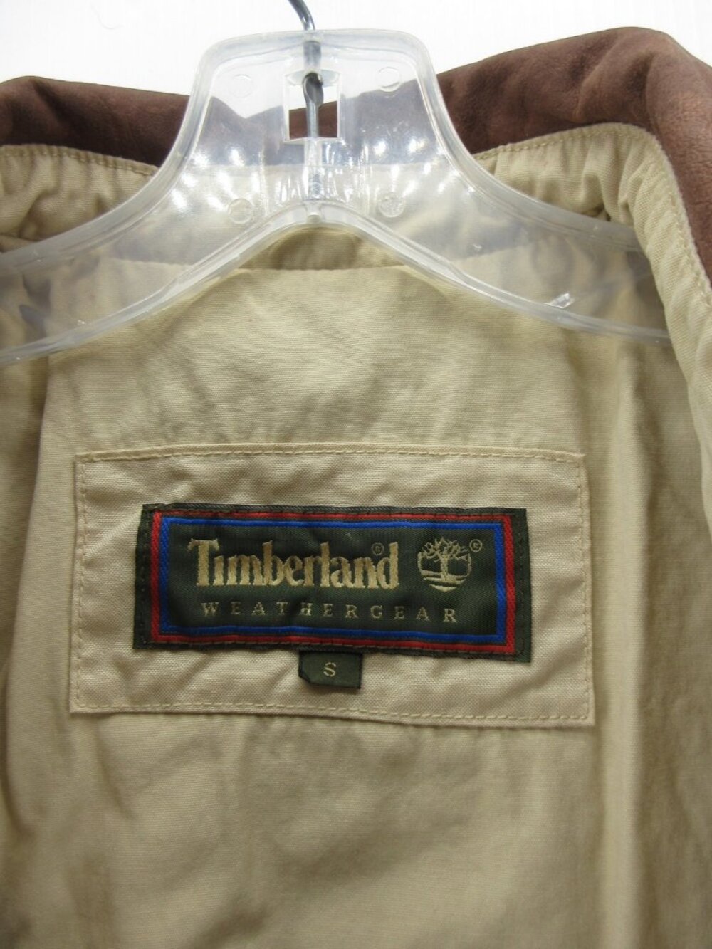 VTG Timberland Jacket Small Weathergear Barn Chore Leather Collar * - Picture 16 of 16